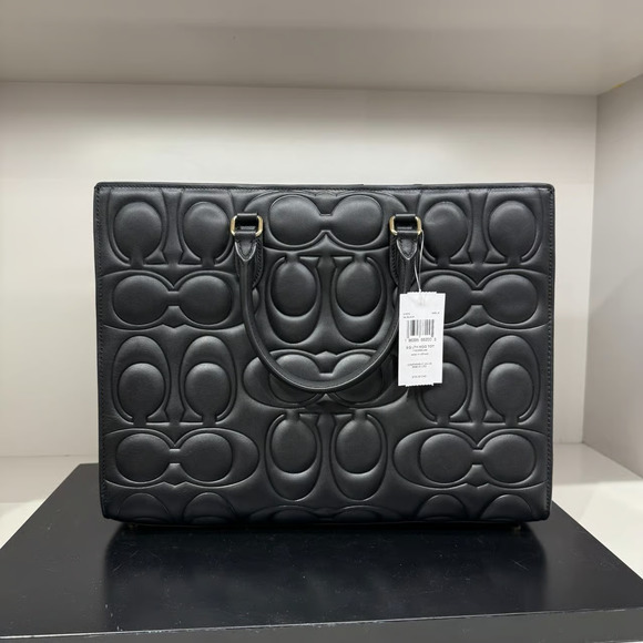 Limited‼️Coach Maggie Tote Bag In Signature Leather CY672 & Gift receipt - Picture 12 of 12